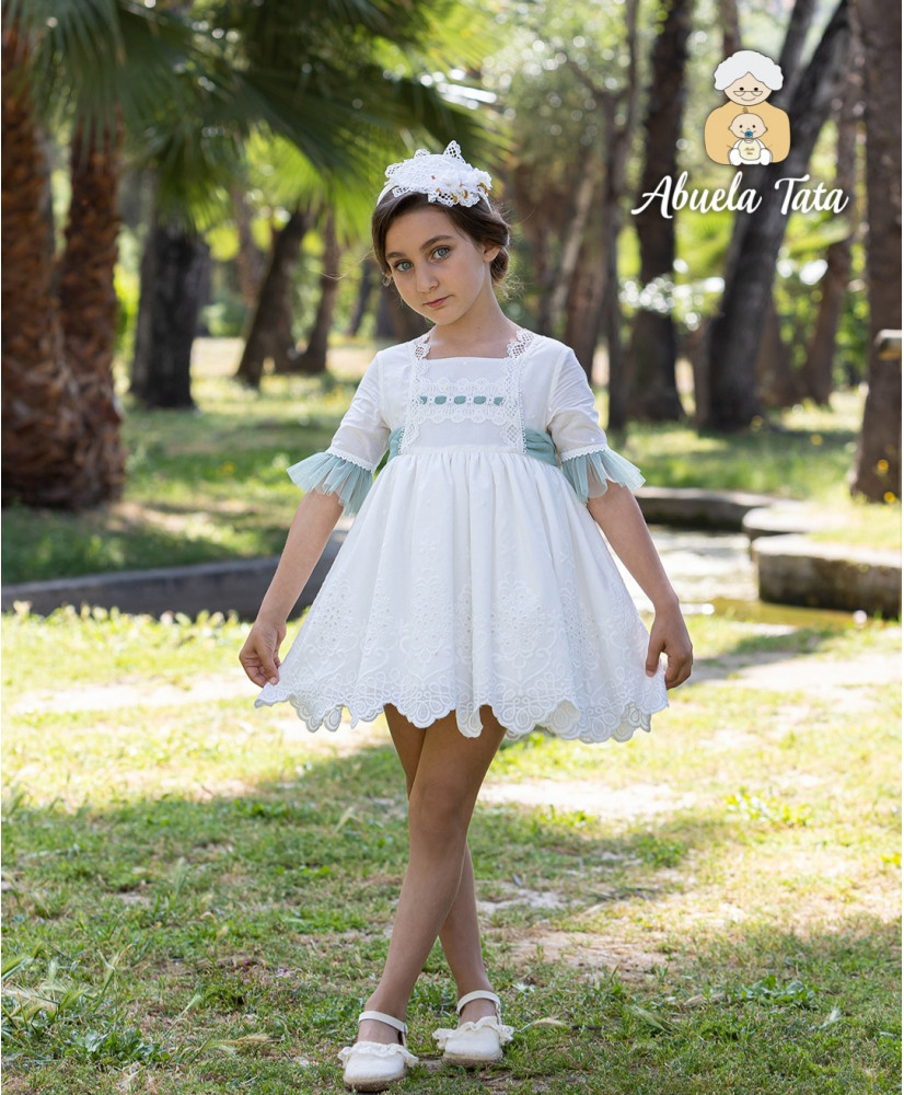 Vestido Ceremonia Batista Lazada Verde-Abuela Tata