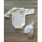 Conjunto Bodie y Polaina Conejito Marfil-Todo Amor Baby