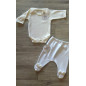 Conjunto Bodie y Polaina Conejito Marfil-Todo Amor Baby