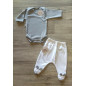 Conjunto Bodie y Polaina Conejito Gris-Todo Amor Baby