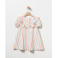 Vestido Rayas Naranja Niña-Coco Acqua