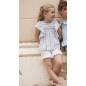 Short+Bluson Rayas Turquesa Niña-Coco Acqua