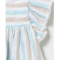 Short+Bluson Rayas Turquesa Niña-Coco Acqua
