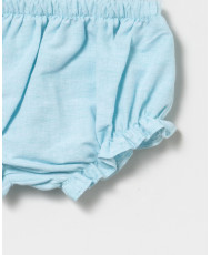 Conjunto Bluson Rayas Turquesa Bebé Niña-Coco Acqua