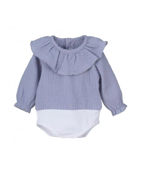 Body Camisa Kore Bámbula Azul-Calamaro