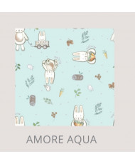 Manta Doble Algodón Estampa Amore Aqua-Todo Amor