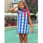 Vestido Niña Cuadros Azules-Nachete