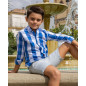 Camisa Niño Cuadros Azules-Nachete