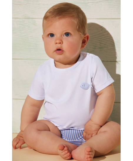 Conjunto camiseta boxer baby sailor