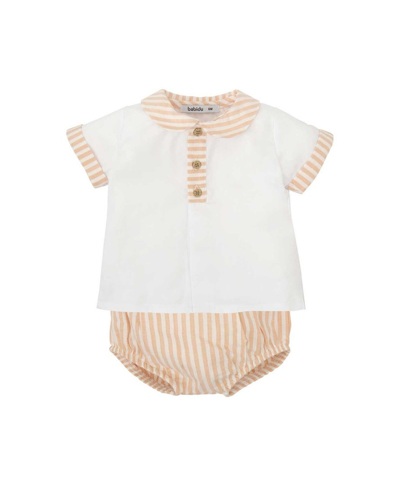 CONJUNTO RANITA CUELLO BEBE BEGONIA-Babidu