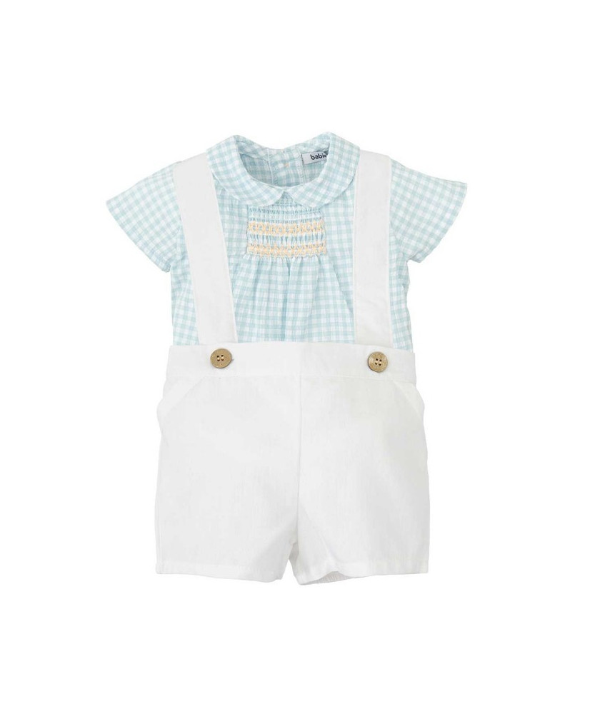 CONJUNTO MANGA CORTA CUELLO BEBE IRIS-Babidu
