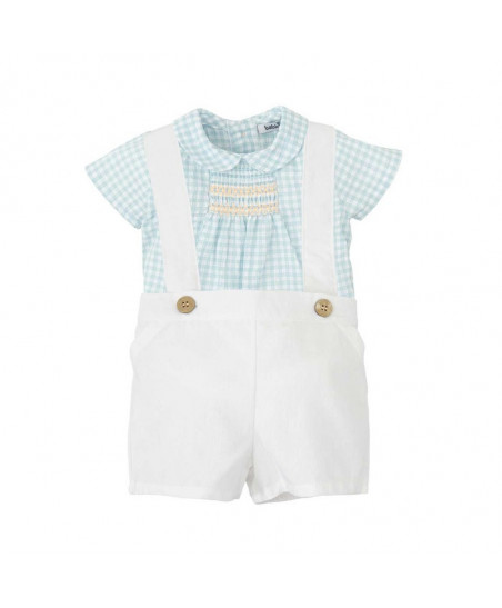 CONJUNTO MANGA CORTA CUELLO BEBE IRIS-Babidu