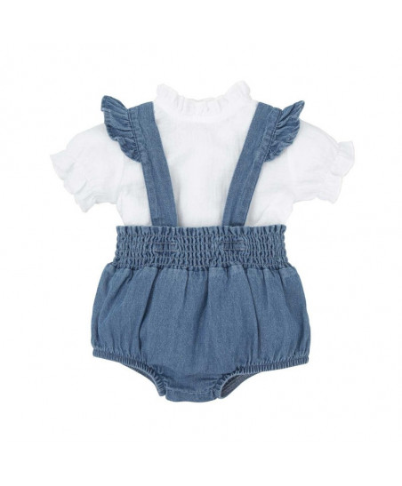 CONJUNTO PETO VOLANTE CON CAMISA CLAVEL Familia Indigo-Babidu
