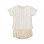 CONJUNTO CUBREPAÑAL MANGA CORTA LINEN-Babidu