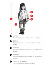 Falda De Peto En Mezcla De Algodón Para Bebé Niña, Azul-Zippy