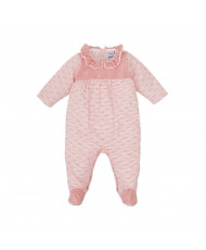 PELELE ENTERIZO CUELLO VOLANTE CORAL Rojo-Babidu