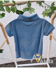 Polo Básico Azul -Nachete