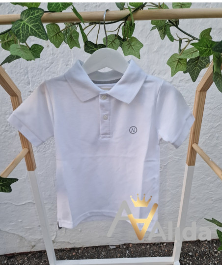 Polo Básico Blanco-Nachete
