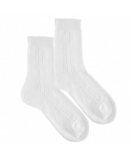 Calcetines Seda Blanco-Cóndor