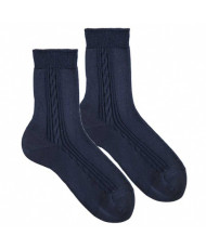 Calcetines Seda Marino-Cóndor