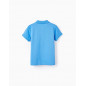 Polo En Piqué De Algodón Para Niño, Azul-Zipy