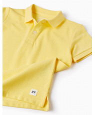 Polo De Algodón Para Niño, Amarillo-Zippy