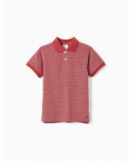 Polo En Piqué De Algodón Para Niño, Rojo Ladrillo-Zippy