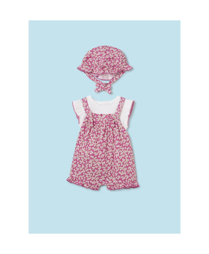 Conjunto 3 piezas peto Better Cotton recién nacido-Mayoral