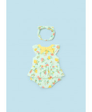 Pelele con diadema frutas Better Cotton recién nacido-Mayoral