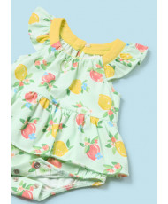 Pelele con diadema frutas Better Cotton recién nacido-Mayoral