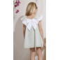 Vestido plumeti verde-Newness