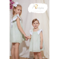 Vestido plumeti verde-Newness