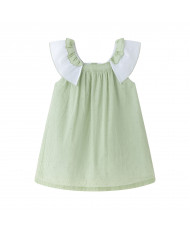 Vestido plumeti verde-Newness