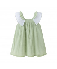 Vestido plumeti verde-Newness