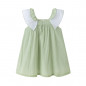 Vestido plumeti verde-Newness