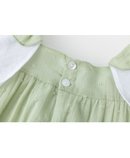 Vestido plumeti verde-Newness