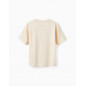 Camiseta De Algodón Para Niño 'Summer Festival', Beige-Zippy
