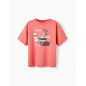 Camiseta De Algodón Estampada Para Niño 'Cuba', Coral Oscuro-Zippy
