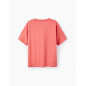Camiseta De Algodón Estampada Para Niño 'Cuba', Coral Oscuro-Zippy