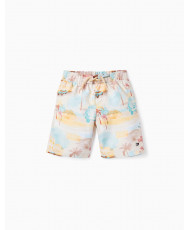 Bañador Short UPF 80 Con Motivo Para Niño 'Cuba', Amarillo-Zippy