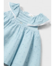 Vestido plumeti recién nacido-Mayoral
