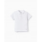 Polo En Piqué De Algodón Para Bebé Niño, Blanco-Zippy