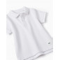 Polo En Piqué De Algodón Para Bebé Niño, Blanco-Zippy