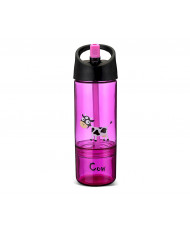 Botella Tritán 2 en 1 Vaca Purple-Carl Oscar