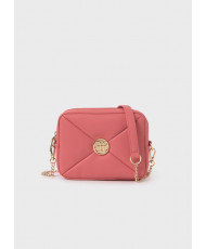 Bolso Acolchado Logo Niña Salmón-Abeñ & Lula