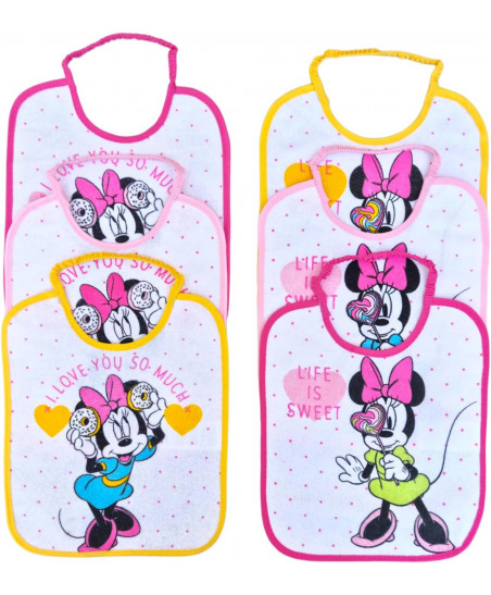Pack 6 Babero Maxi Minnie-Disney