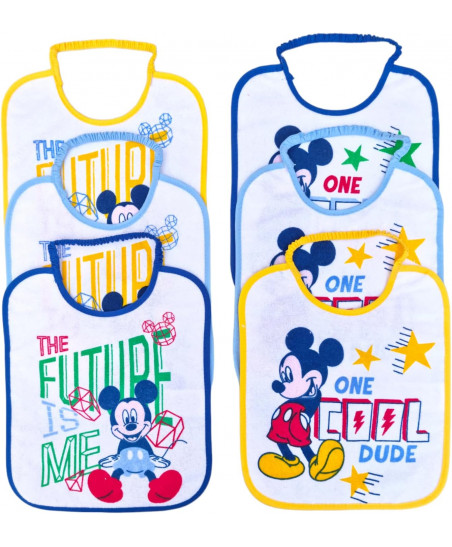 Pack 6 Baberos Maxi Mickey-Disney