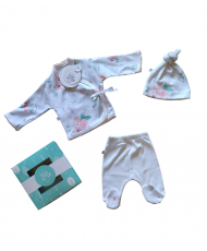 Conjunto 3 Piezas Prematuro Estampa Ambra-Todo Amor Baby