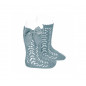 Calcetines Altos Calados con Lazo Verde Seco 756 -Cóndor