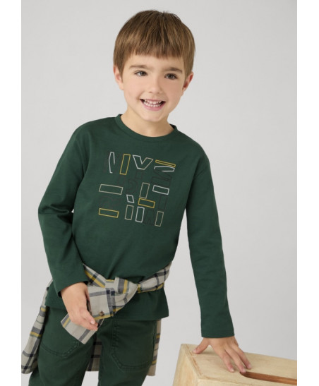 Camiseta letras básica niño-Mayoral